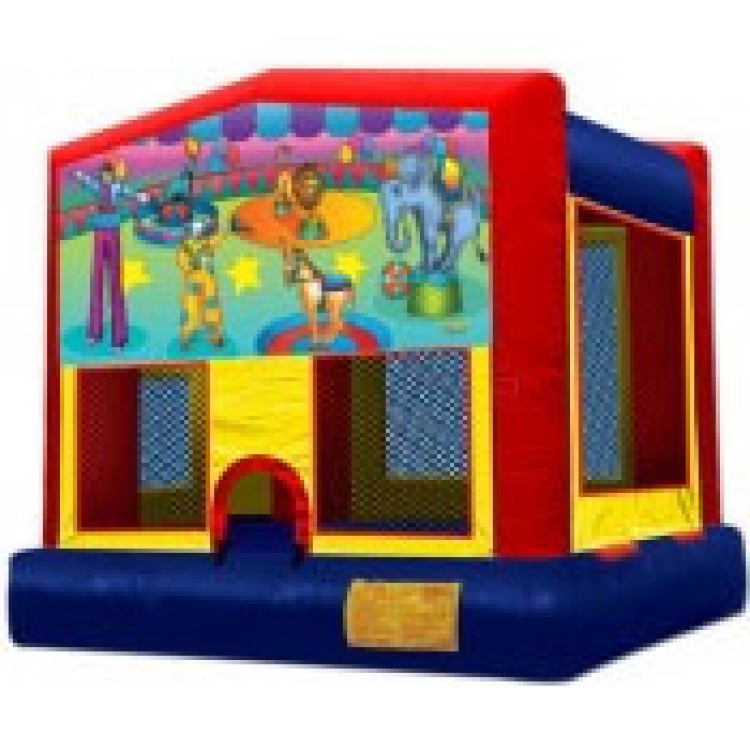 Circus Theme 15' x 15' Bounce House