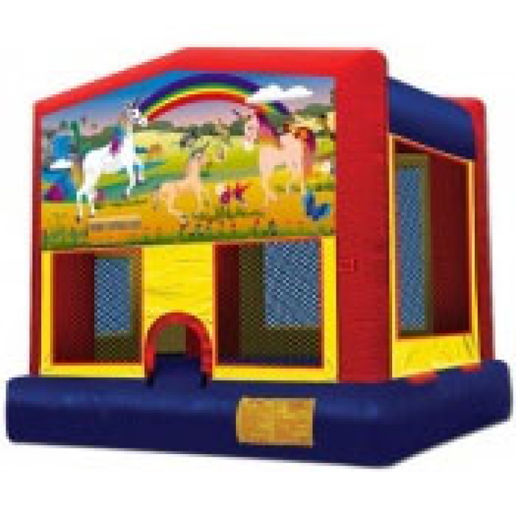 Unicorn/Horse Theme 13' x 13' Bounce House