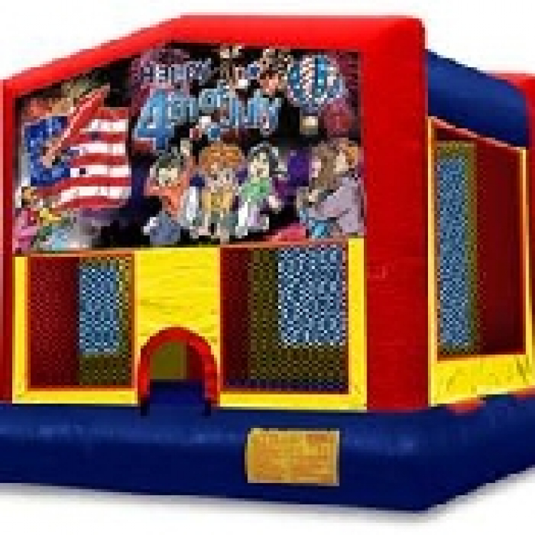 July 4th Theme 13' x 13' Bounce House